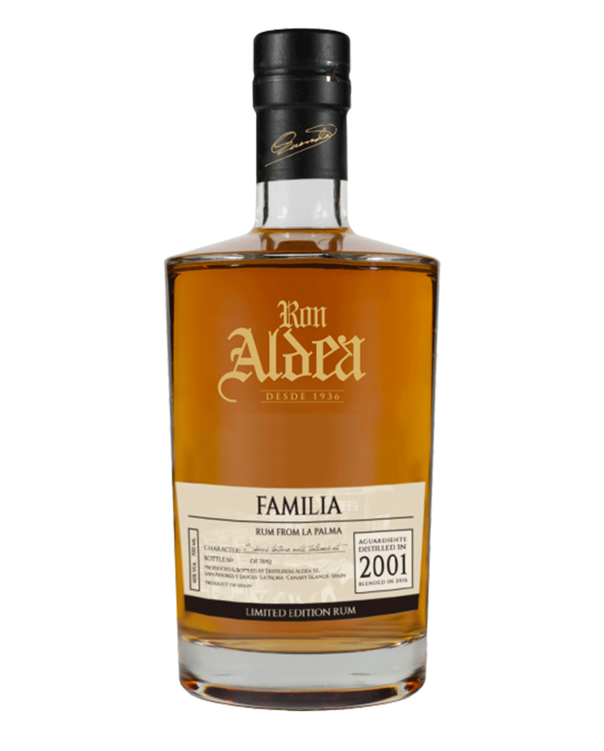 Bouteille Rhum Aldea 15 ans
