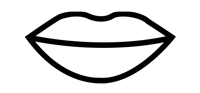 Bouche icône