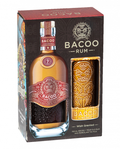 Coffret de rhum bacoo avec mug tiki