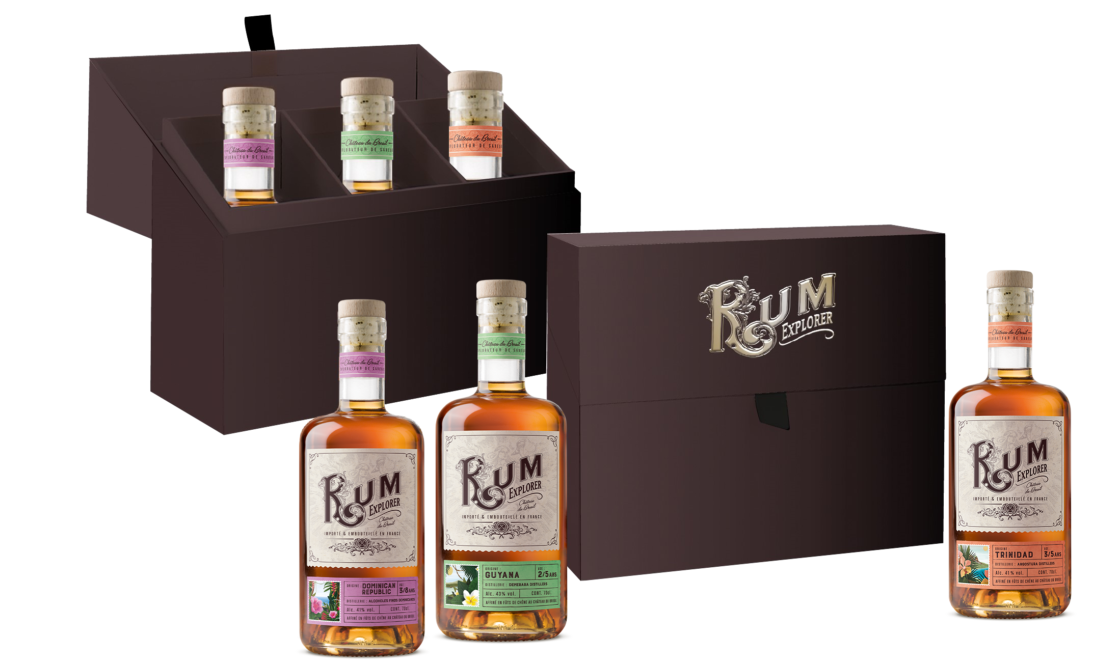 coffret de rhums rum explorer - voyage autour des saveurs