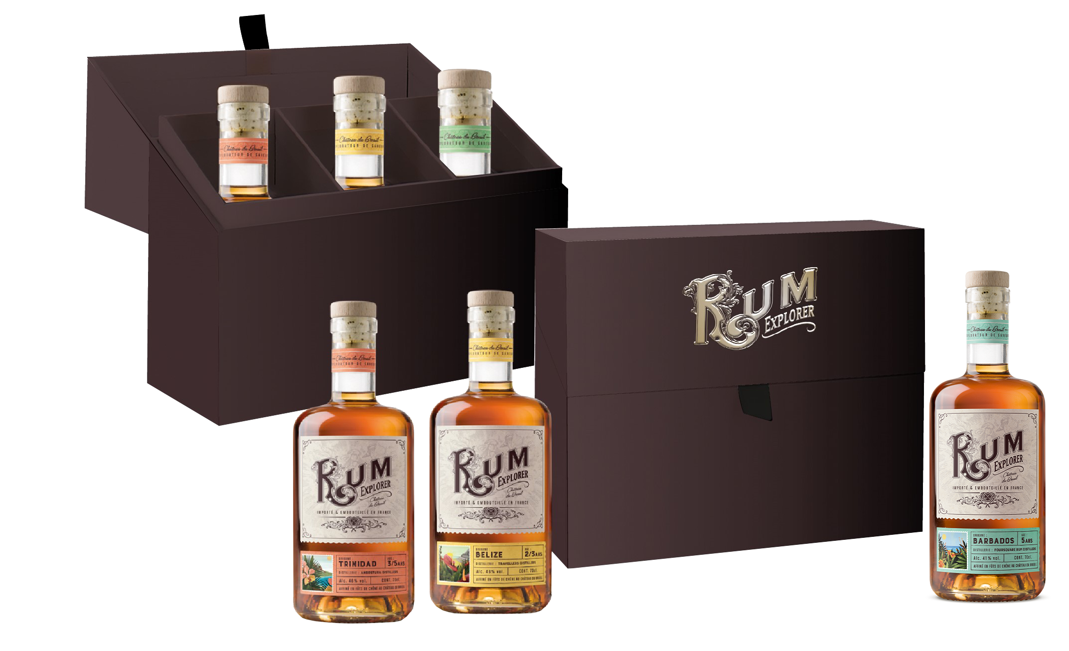 Coffret rhums rum explorer - voyage aux caraîbes