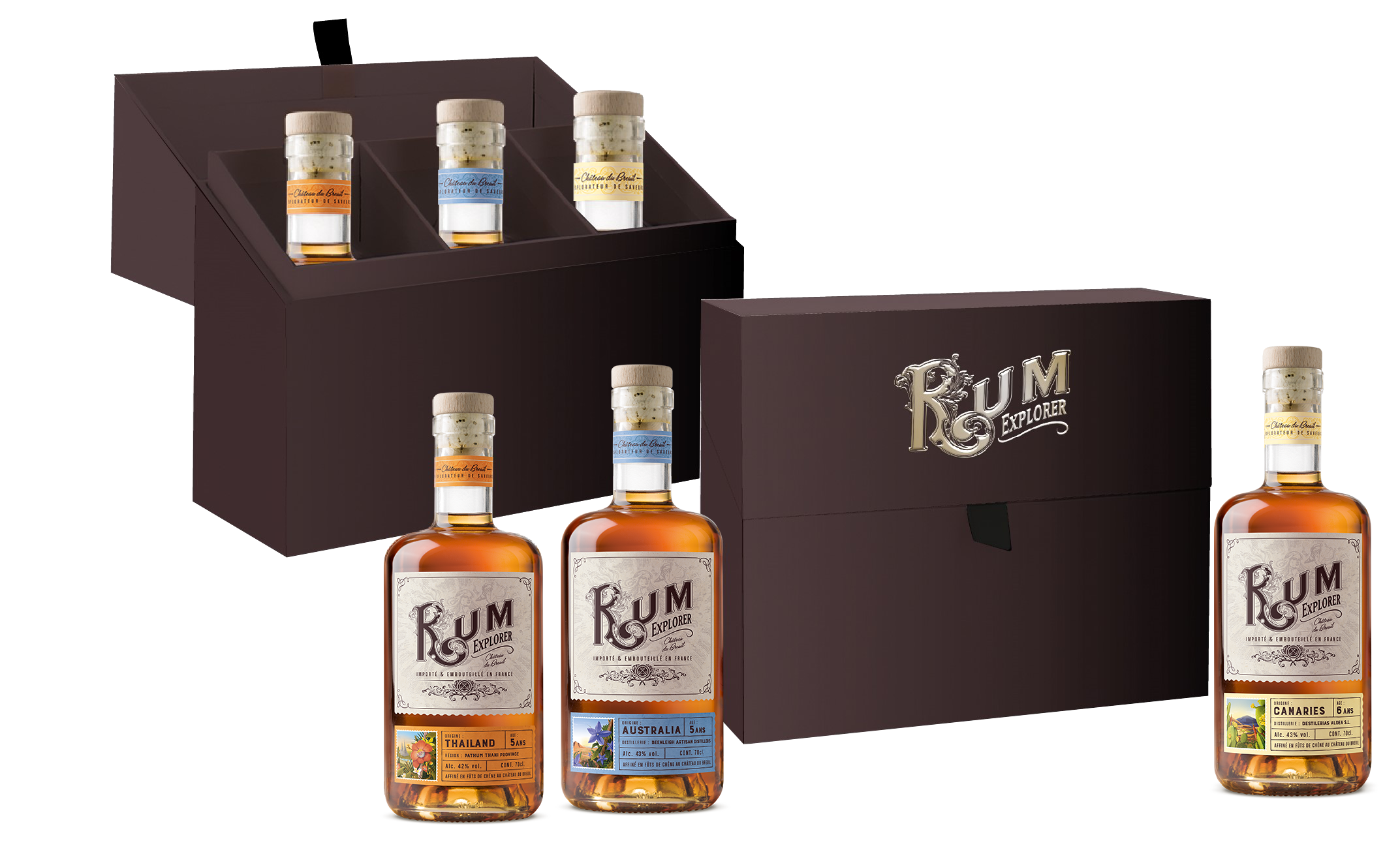 coffret rhum rum explorer - voyage autour du monde