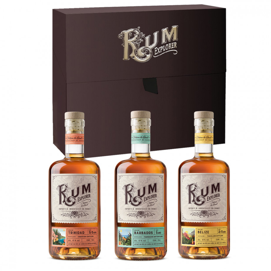 Coffret rhums rum explorer - voyage aux caraîbes