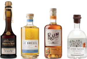Gamme spiritueux illustration mobile