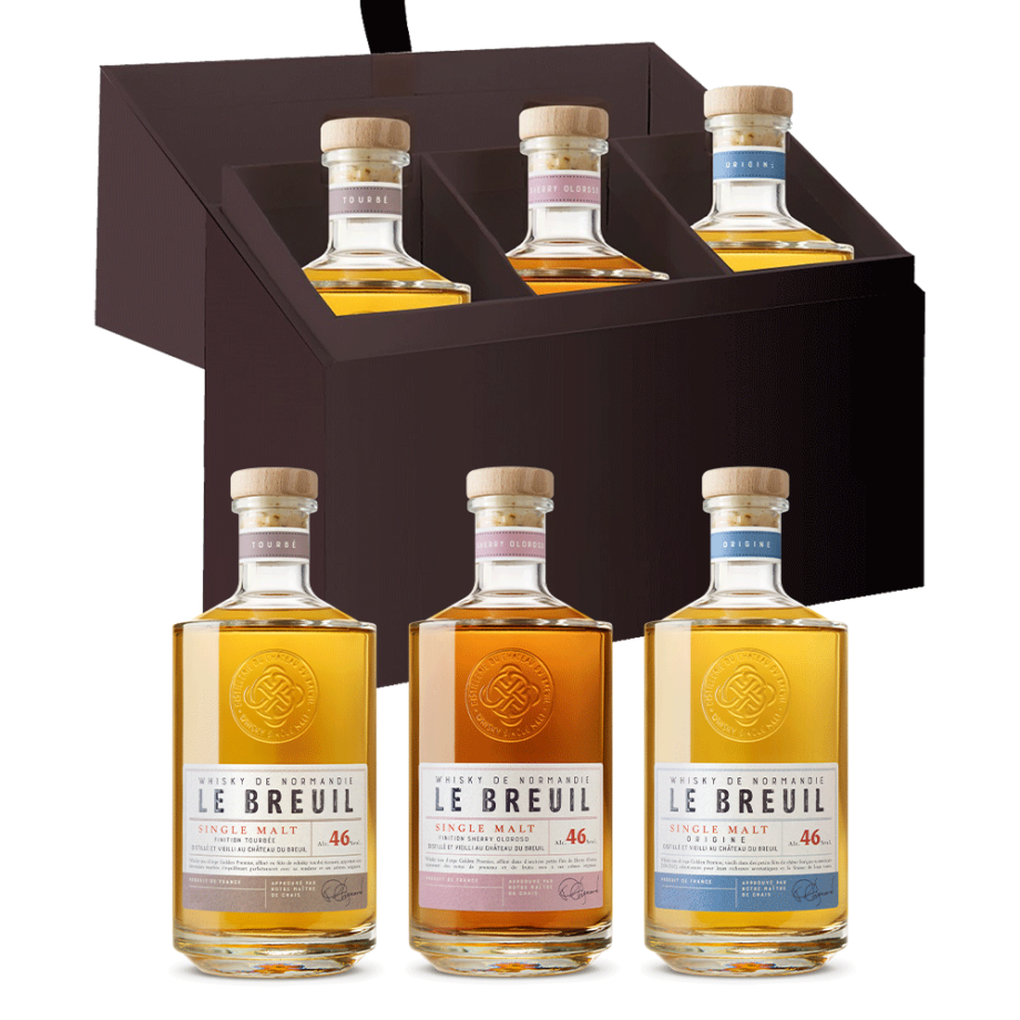 Coffret Whisky Le Breuil 3 x 20 cl