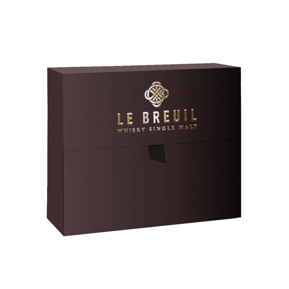 Coffret whisky Le Breuil fermé