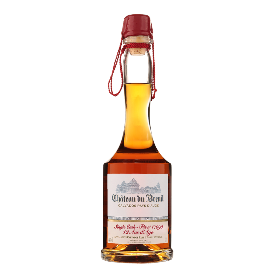 BOUTEILLE DE CALVADOS AOC PAYS D'AUGE CHATEAU DU BREUIL SINGLE CASK 12 ANS D'AGE